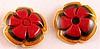 BP186 pr four color flower dress clips